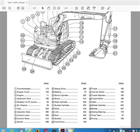 cat mini excavator parts